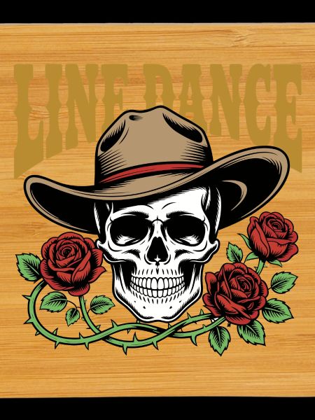 Line Dance Skull & Roses