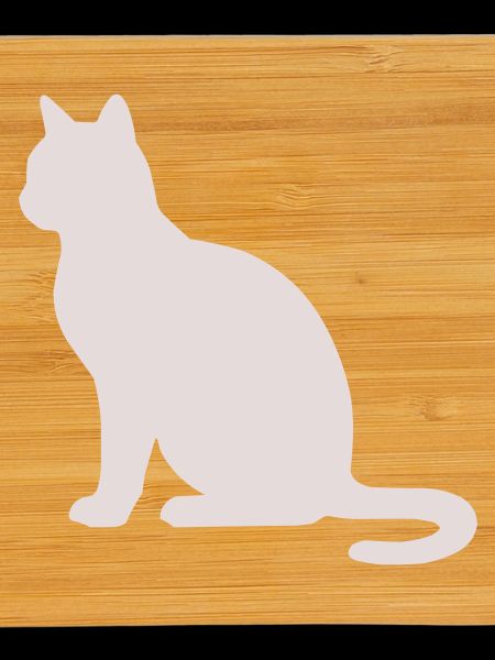 Pastel Cat Silhouette