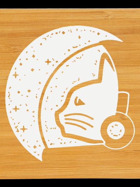 Galactic Cat Astronaut Illustration