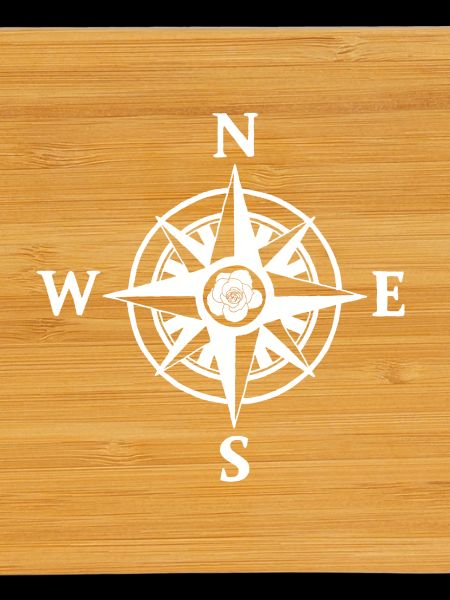Compass rose (white)