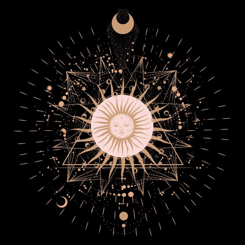 Sonnen-Mandala-Strahlen