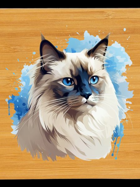 Cat Head Sacred Birman