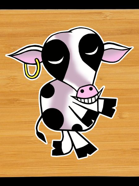 Welcoming cow