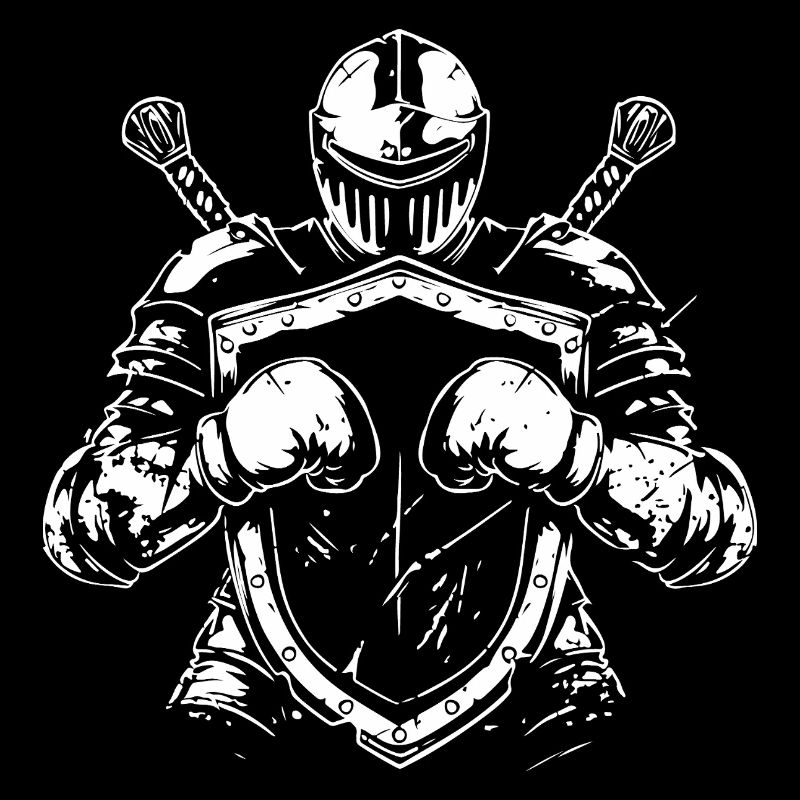 Guerrier avec bouclier et épée