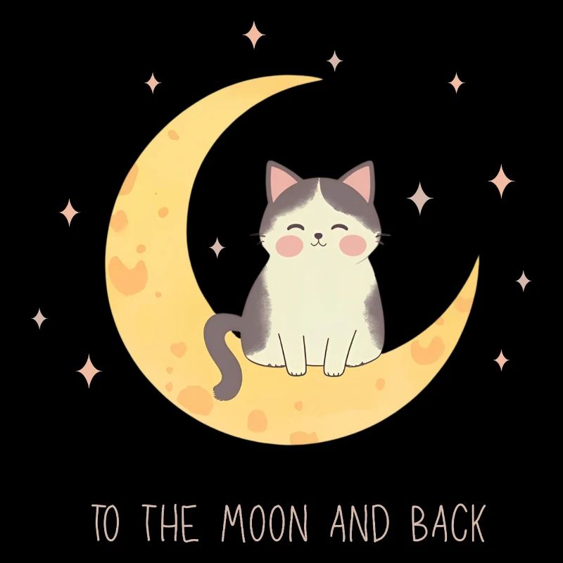 Chat doux sur la lune – Vers la lune et retour