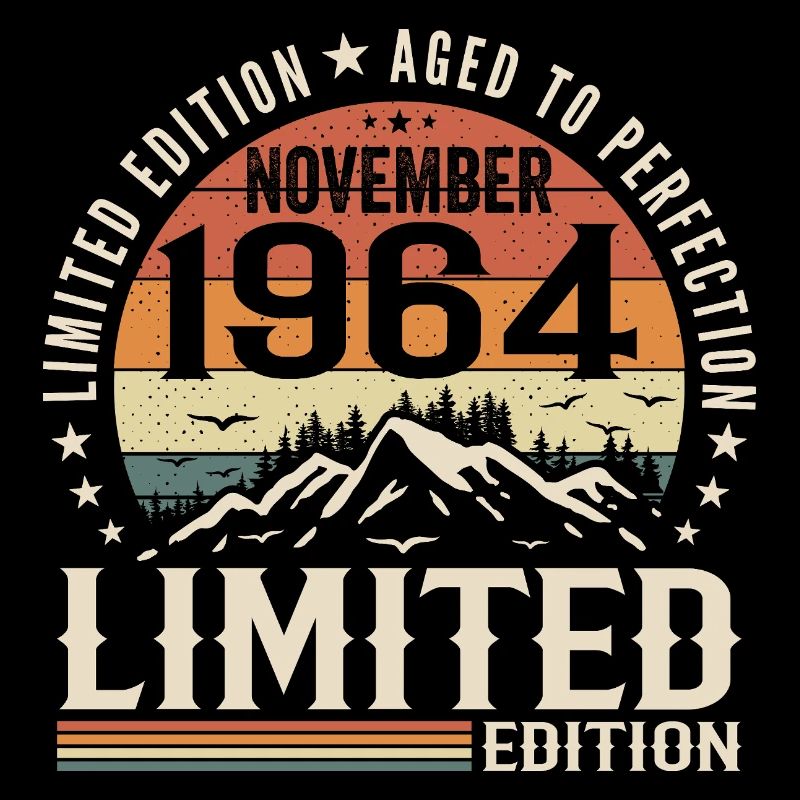 November 1964 Einzigartiger Retro-Geburtstag