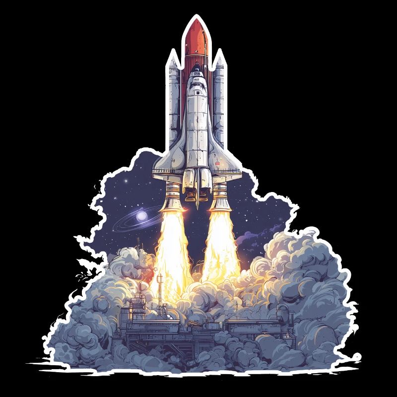 Exploration astronomique du lancement de fusées spatiales