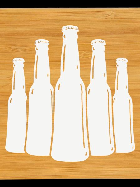 Beer Bottles Silhouette
