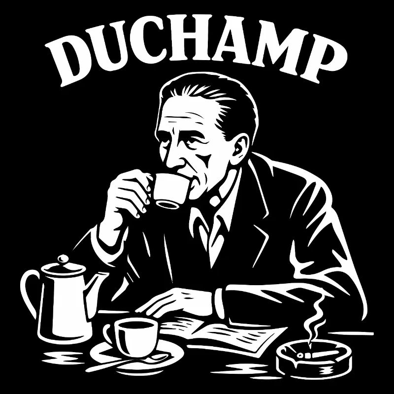 Marcel Duchamp Dada Coffee Portrait