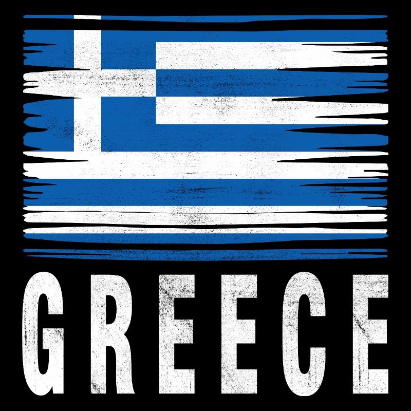 Brushstroke Flag Greece