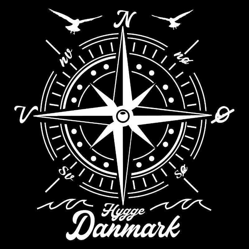 Nordischer Kompass mit Danmark-Text