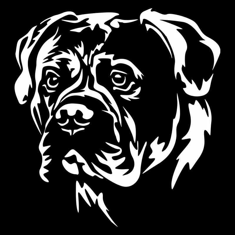 Bullmastiff head "Black Edition"