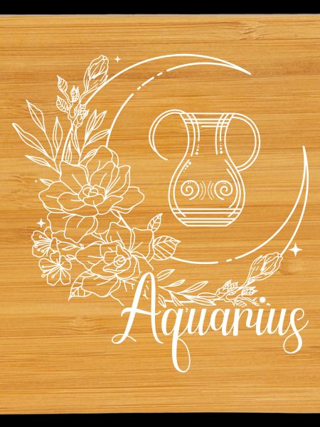 Aquarius Moon Floral Vessel