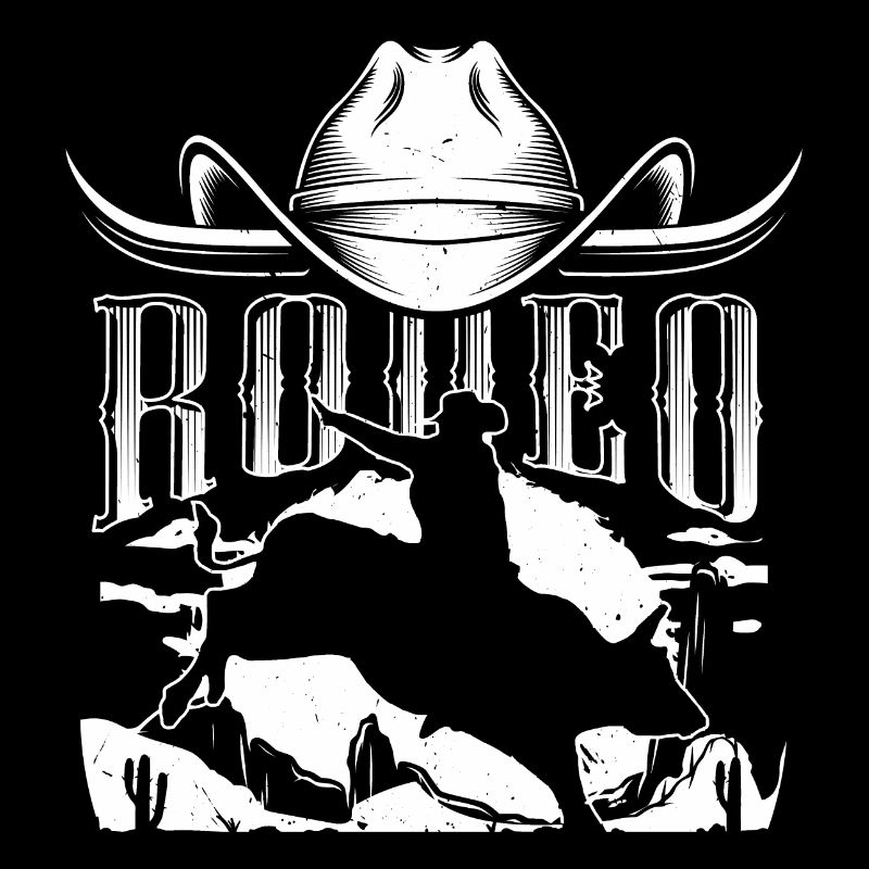 Rodeo Silhouette Bull Rider