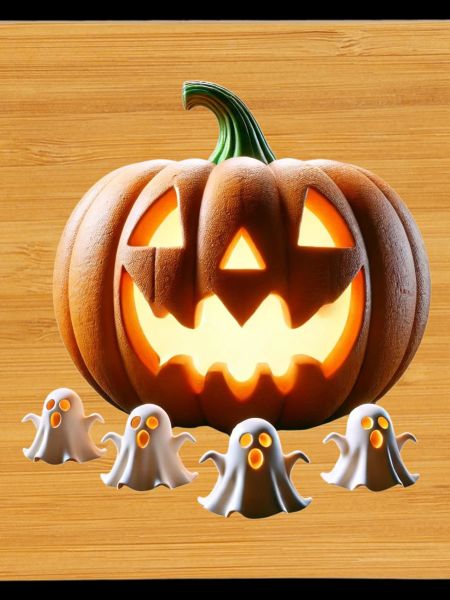 Halloween Pumpkin Ghosts