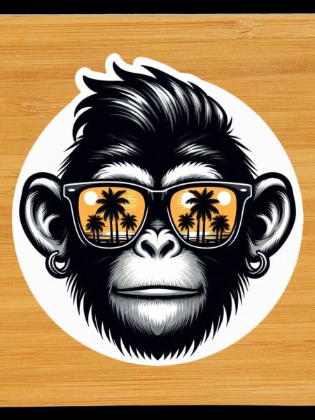 Monkey Glasses Palm Trees