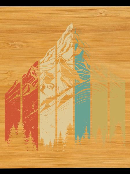 Mountain Landscape Abstract Design