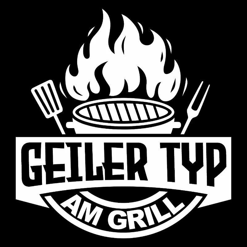 Geiler Typ am Grill BBQ Grillen Angrillen