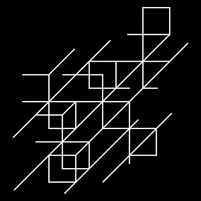 Impression d'illusion d'optique géométrique