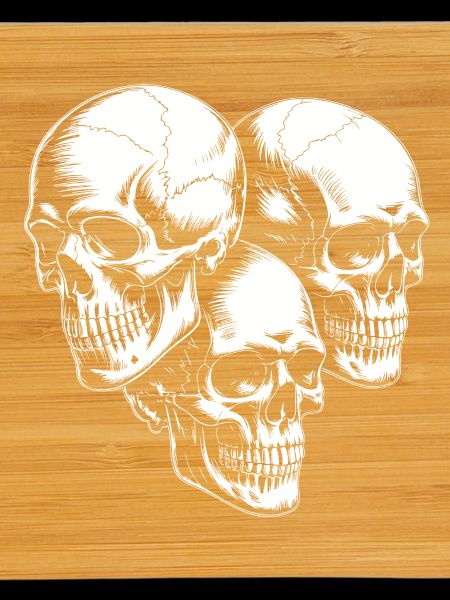 Triple Skull Silhouette