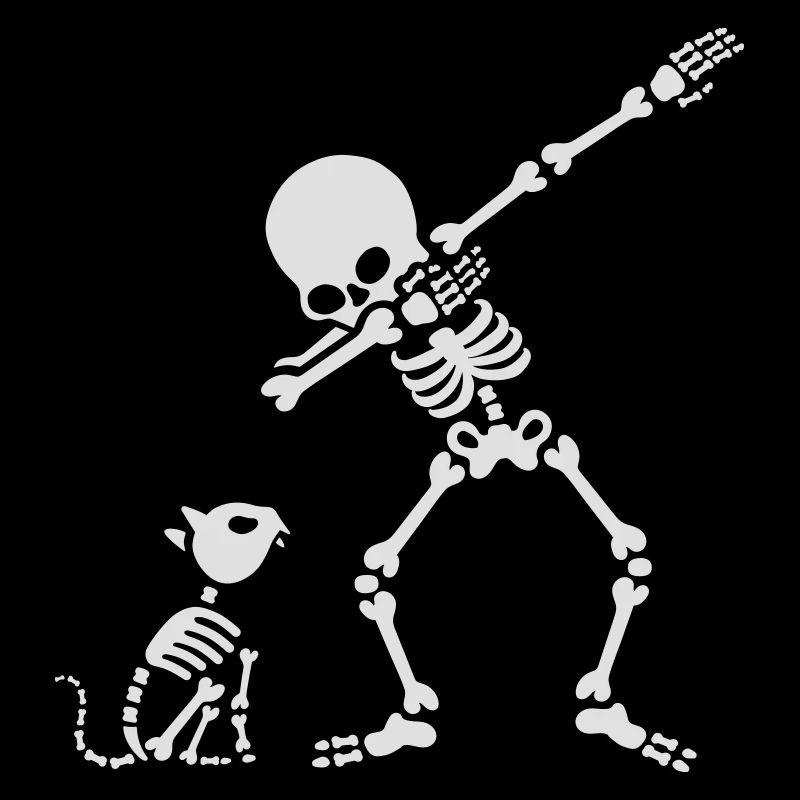 Dab dabbing skeleton Pet Cat Bones