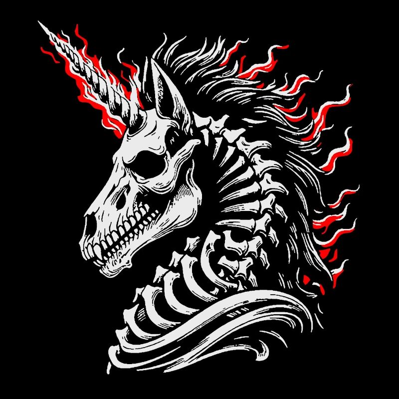 Flaming Skeleton Steed