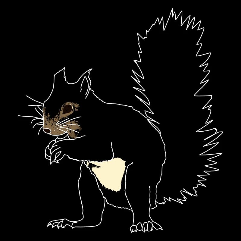 Squirrel lineart