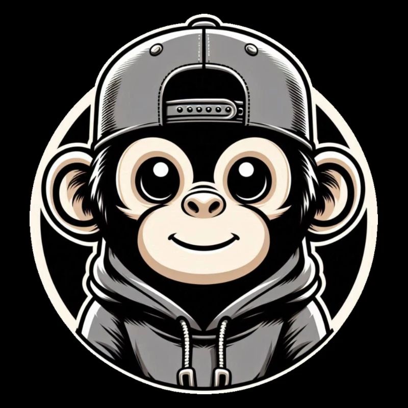 Casquette à capuche Monkey Round