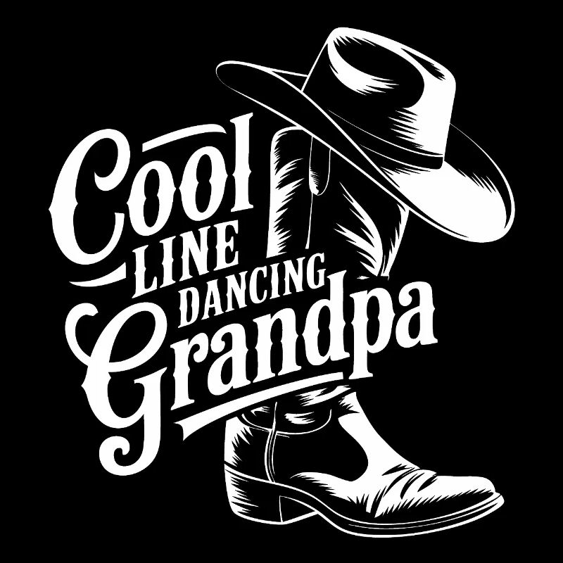 Conception de danse de grand-père cool