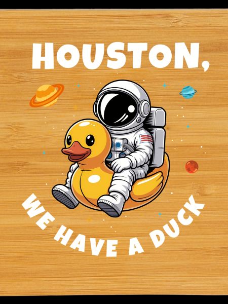 Canard astronaute dans l’espace