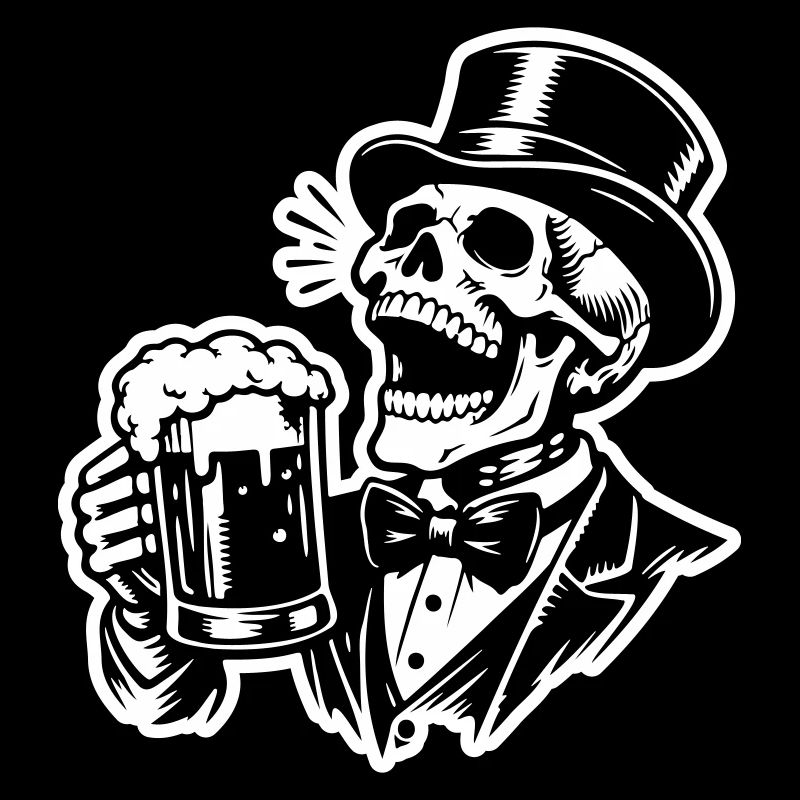 Squelette de bière de marié célibataire
