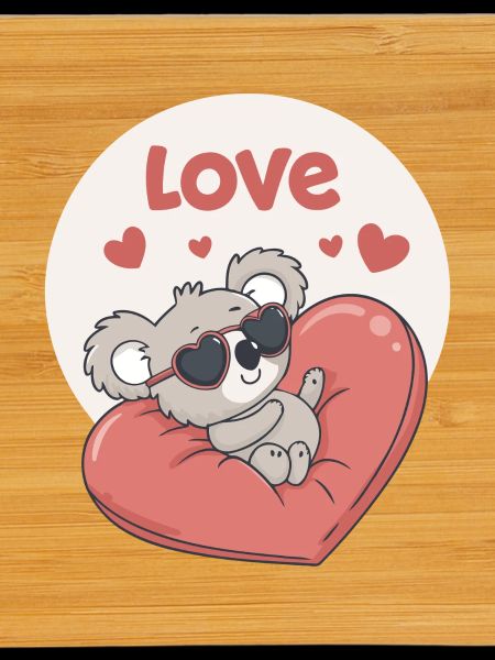 Koala Heart in Colour