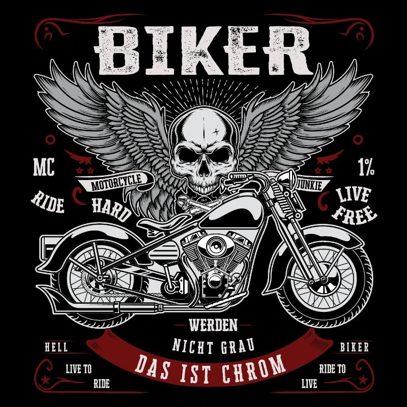 Biker werden nicht grau - Das ist Chrom