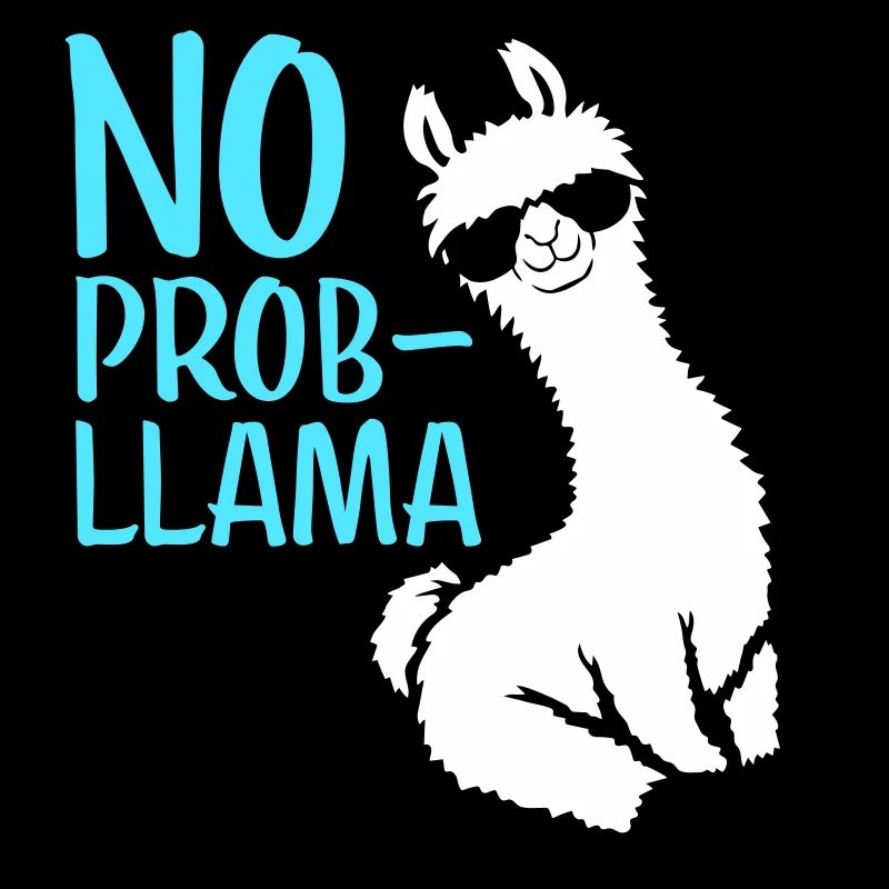 Pas de problème Lunettes de soleil cool Lama assis problama