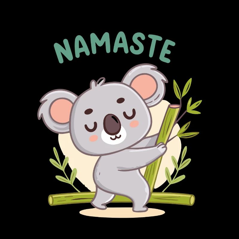 Koala Namaste Bambou Pastel