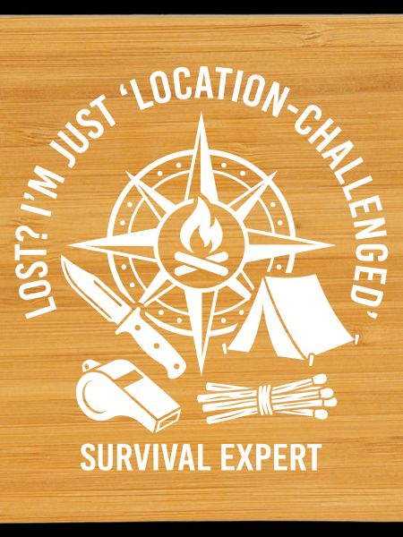 Survival Saying Compass Fire