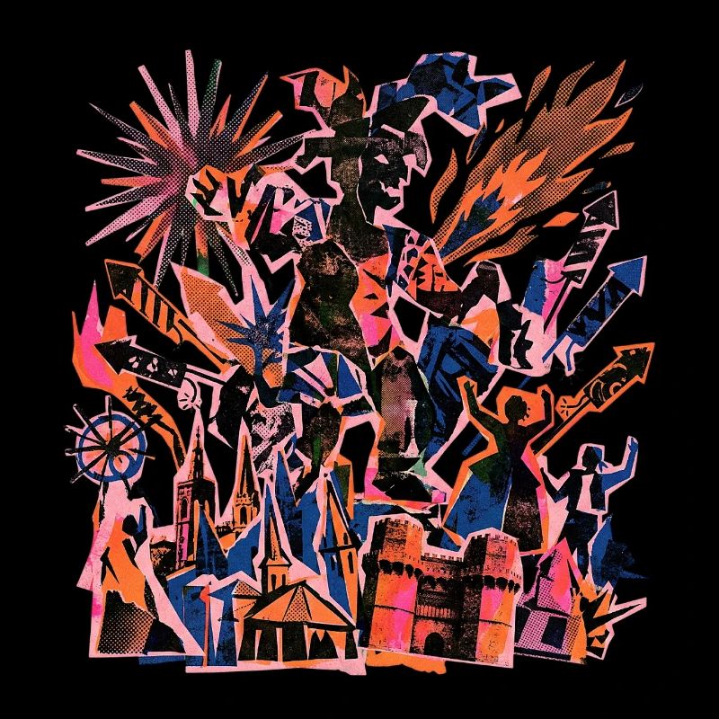 Fallas De Valencia Risographie