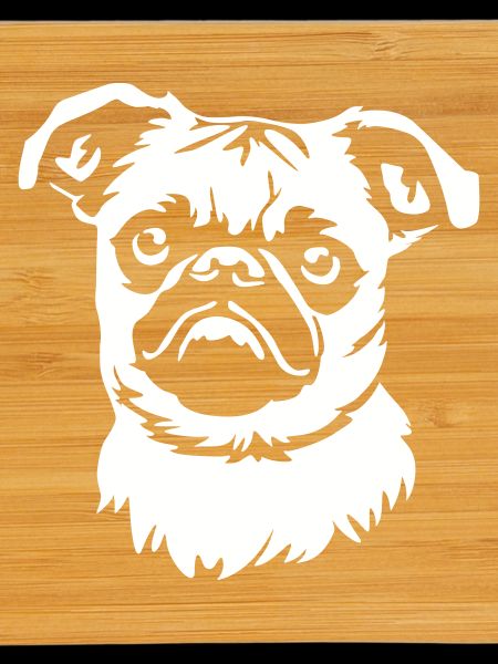Brussels Griffon Head "Black Edition"