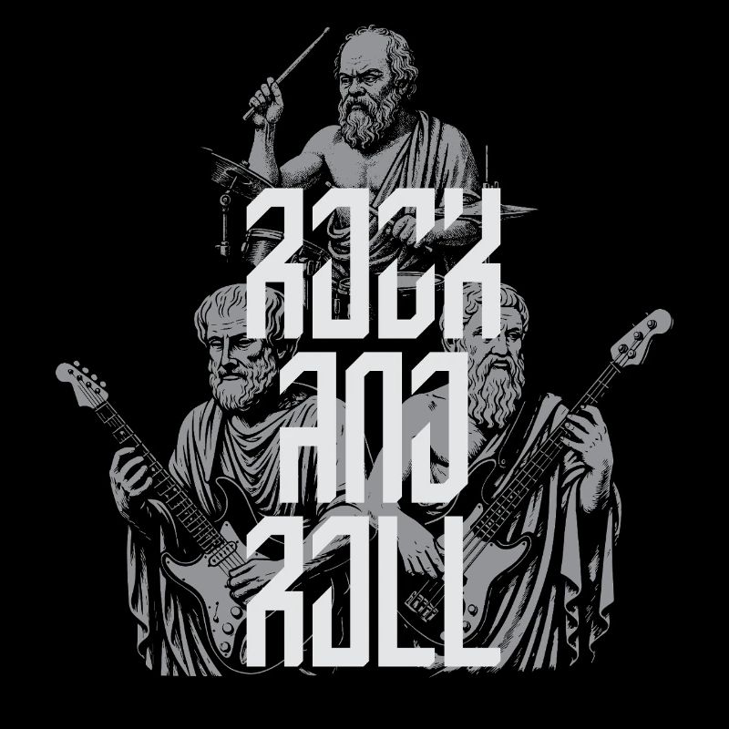 Classic Rock 'n' Roll antike Philosophenband T-S