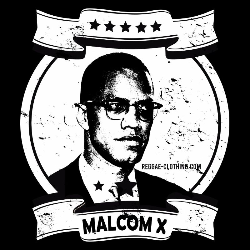 Malcolm X Linocut Print Portrait
