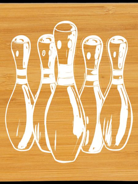 Cartoon Bowling Pins