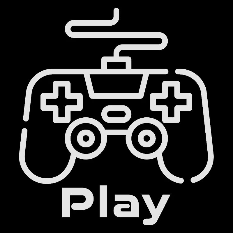 Retro Gaming Controller Illustration