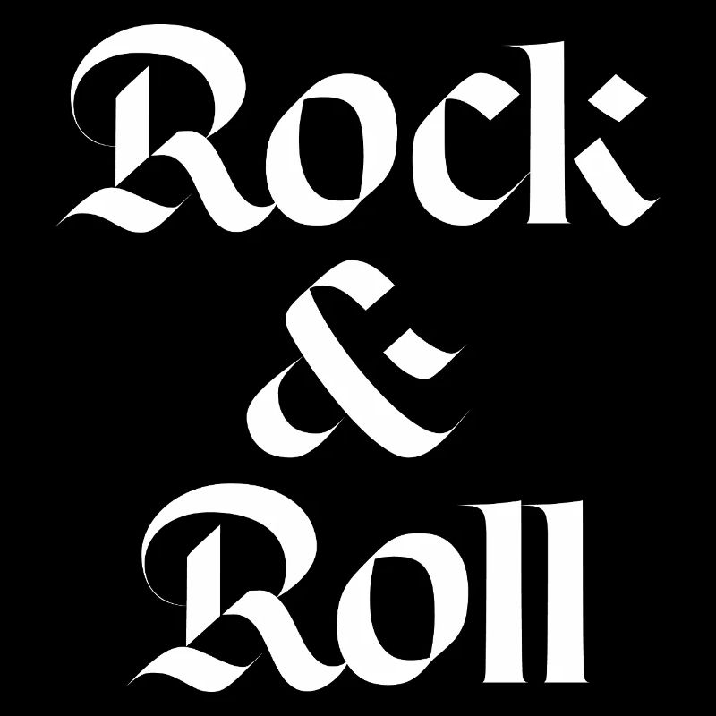 Conception typographique vintage rock and roll