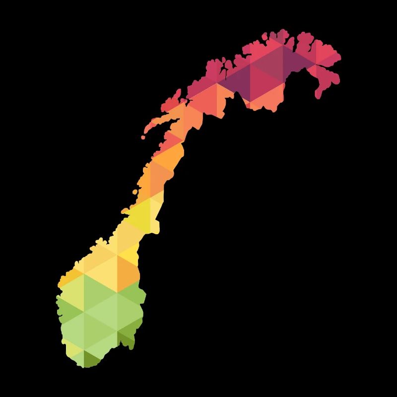 Norway - Norge - Norway - abstract - map