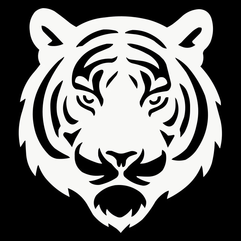 Tiger Head Silhouette