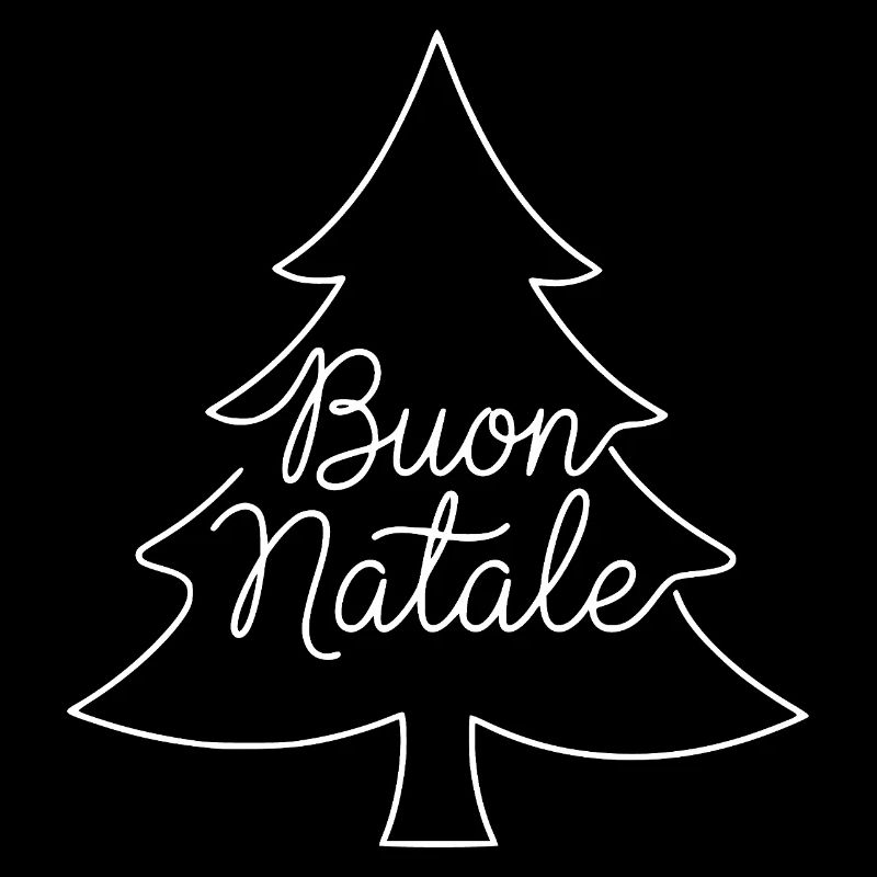 Conception du sapin de Noël Buon Natale