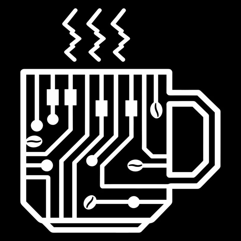 Circuit Mug Glyph Tech Brew