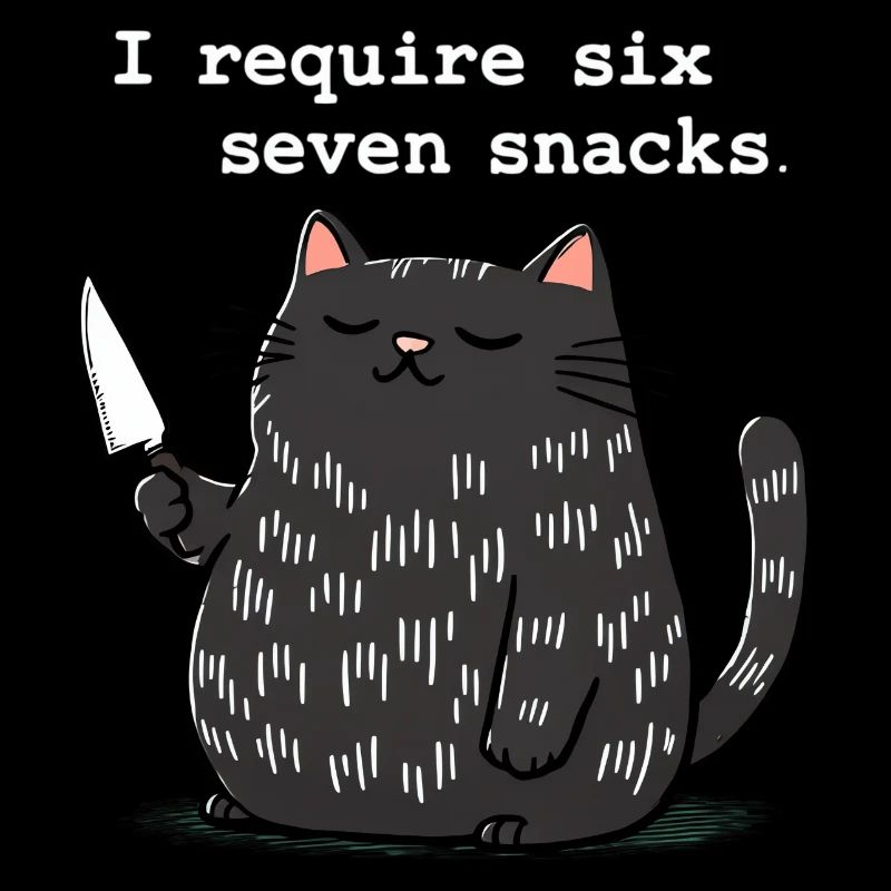 6-7 Mème Internet 6 7 Snack Cat
