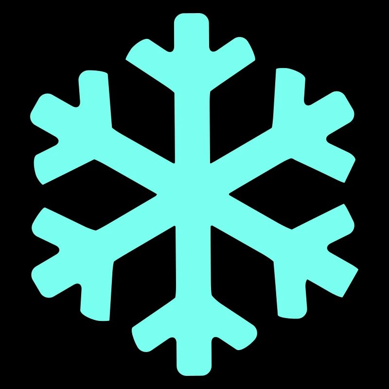 Eisblauer Schneekristall