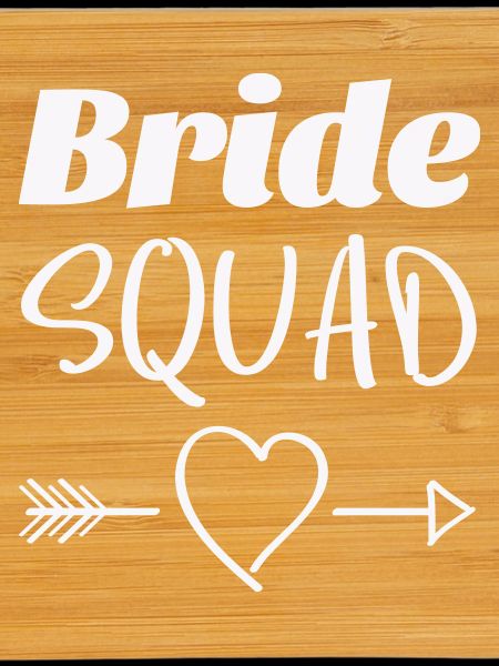 Bridal Squad Heart Arrow